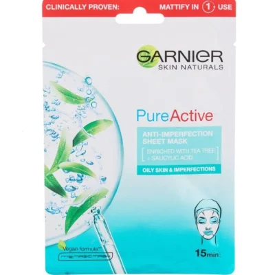 ماسک صورت کاغذی Garnier Pure & Clean Anti Skin Flaws 28 گرم