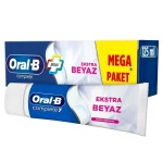 خمیر دندان اورال-بی مدل plus extra mega pack حجم 125 میلی لیتر