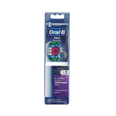مسواک برقی سر جایگزین Oral-B Pro 3D white (2 عدد)