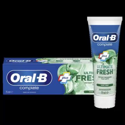 خمیر دندان آلمانی اورال بی Oral-B مدل Complete Plus Ultimate Fresh سفید کننده 75 میل