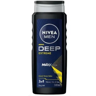شامپو مو و بدن مردانه نیوا 500 میلی لیتر Nivea men Deep
