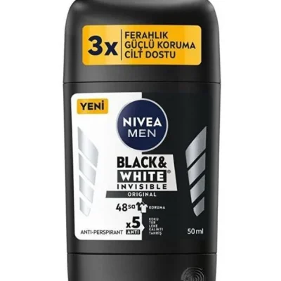 استیک ضد تعریق نیوا مردانه مدل black&white حجم 50 میلی لیتر