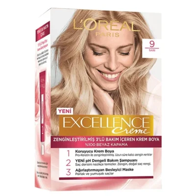 رنگ مو لورال اکسلانس excellence cream در 24 رنگ