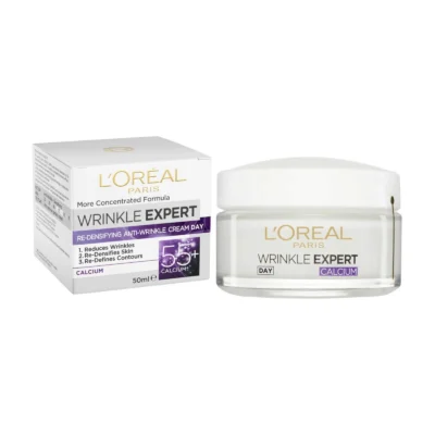 کرم روز ضد چروک کلسیم لورال WRINKLE EXPERT +55 LOREAL اروپایی