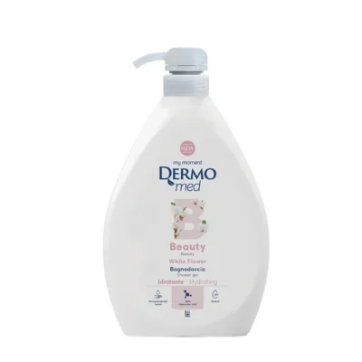 شامپو بدن درمومد DERMAmed مدل گل سفید White Flower حجم 1000 میلی لیتر