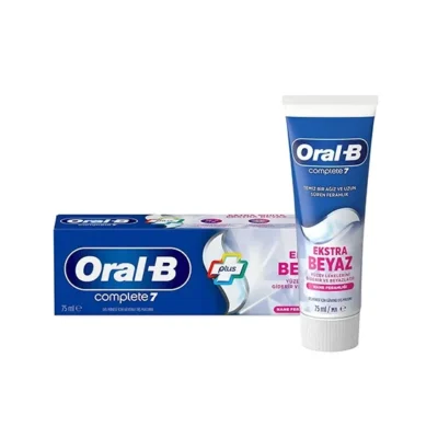 خمیر دندان سفید کننده اورال بی حجم ۷۵میل مدل COMPLETE 7 EXTRA WHITE