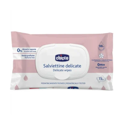 دستمال مرطوب کودک 98 % اب چیکو 72 عددی