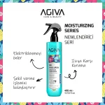 اسپری دوفاز نرم کننده و رطوبت رسان مو آگیوا Agiva حاوی 8D Hyaluron با محافظ حرارتی حجم 400 میل - تصویر 2