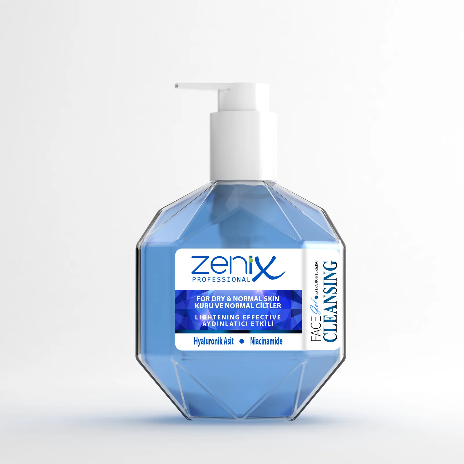 zenix-face-cleaning-gel-dry-normal-250-ml ژل پاککننده صورت زنیکس پوست های خشک معمولی 250 میلی لیتر - تصویر 1